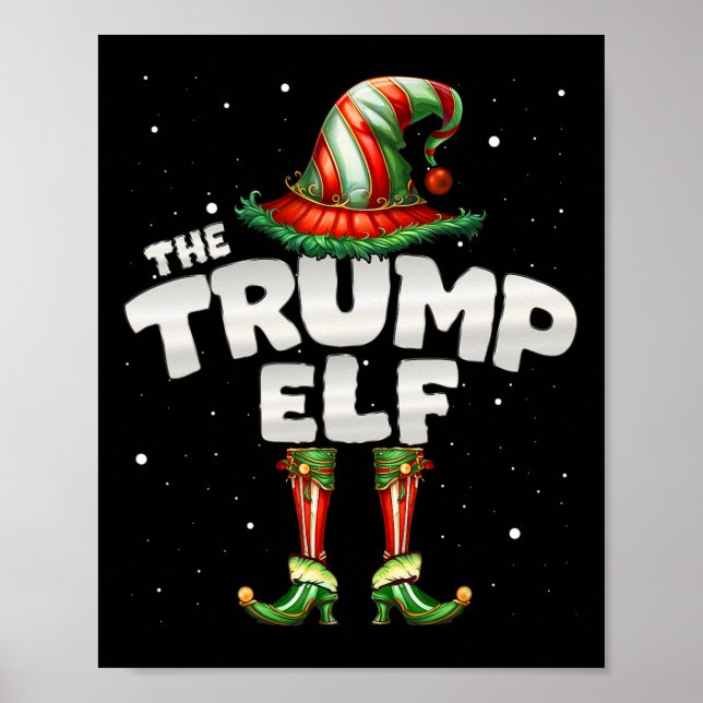 The Trump Elf Family Matching Group Christmas  Poster (Front)