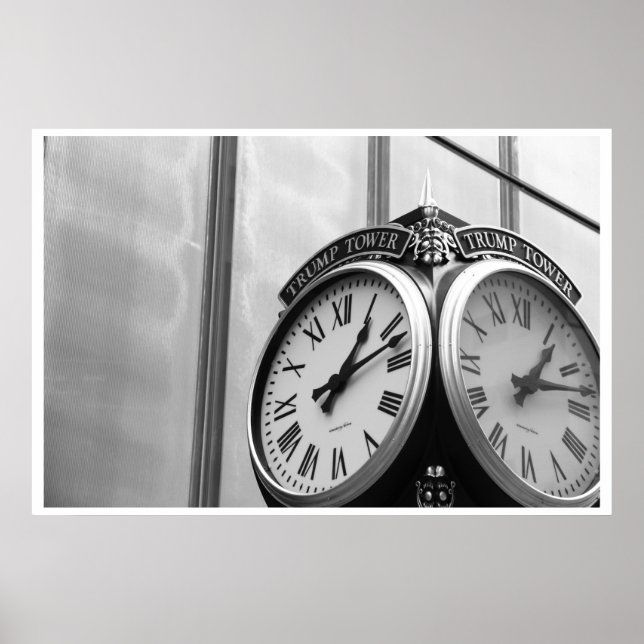 The Trump Tower Clock - NYC Poster (Front)