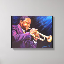 The Trumpet Player 11" x 14" Canvas Gallery Print