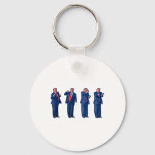 The Trumpty Dance Trump Dancing 4th Of July _1  Key Ring