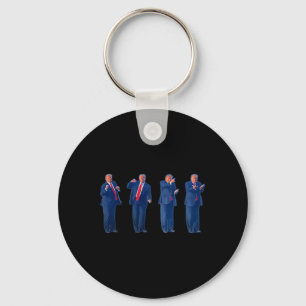 The Trumpty Dance Trump Dancing 4th Of July Key Ring