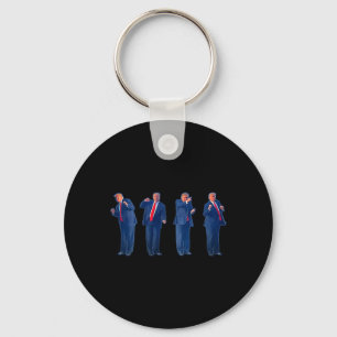 The Trumpty Dance Trump Dancing 4th Of July Key Ring
