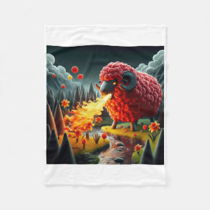 The Truth About The Welsh Dragon Sticker Fleece Blanket
