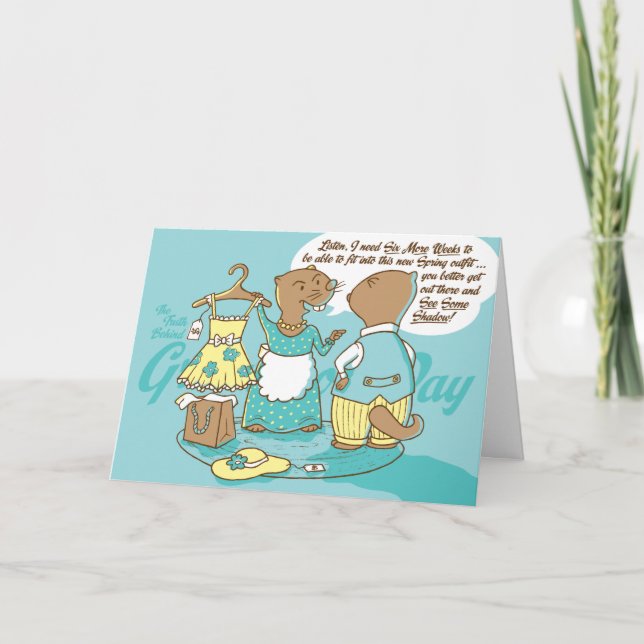 The Truth Behind Groundhog Day Card CUSTOMIZABLE (Front)