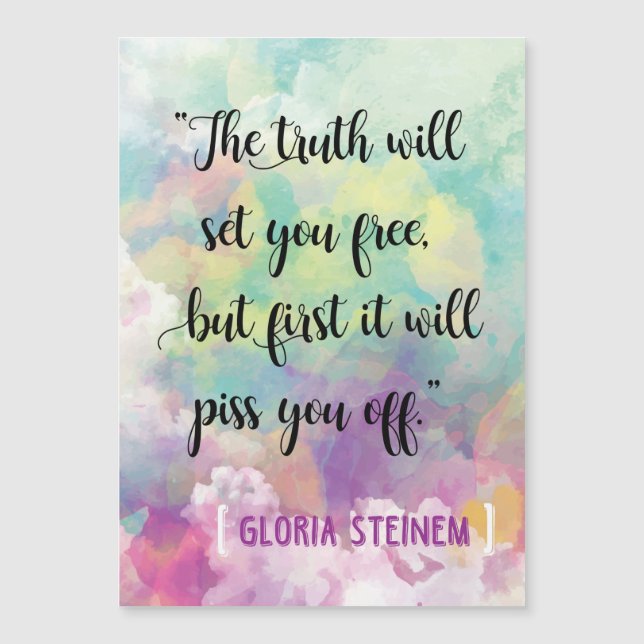 "The truth..." card (Front)