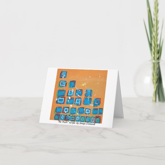 "The Truth" greeting card (Front)