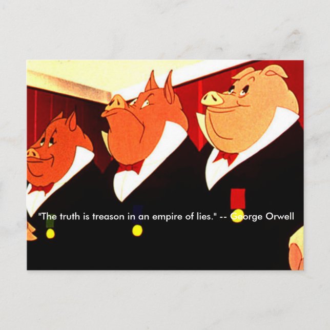 The Truth is Treason Postcard (Front)