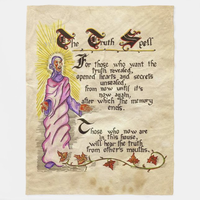 The Truth Spell Fleece Blanket (Front)