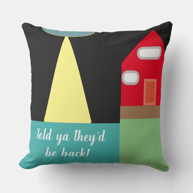 The Truth Was Always OUT THERE Throw Pillow (Front)