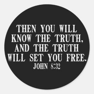The Truth WIll Set You Free Classic Round Sticker
