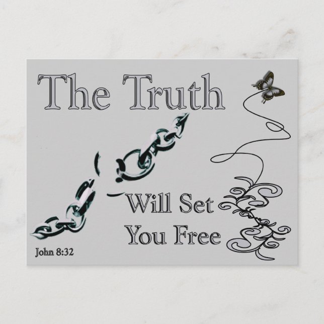 The Truth Will Set You Free Postcard (Front)