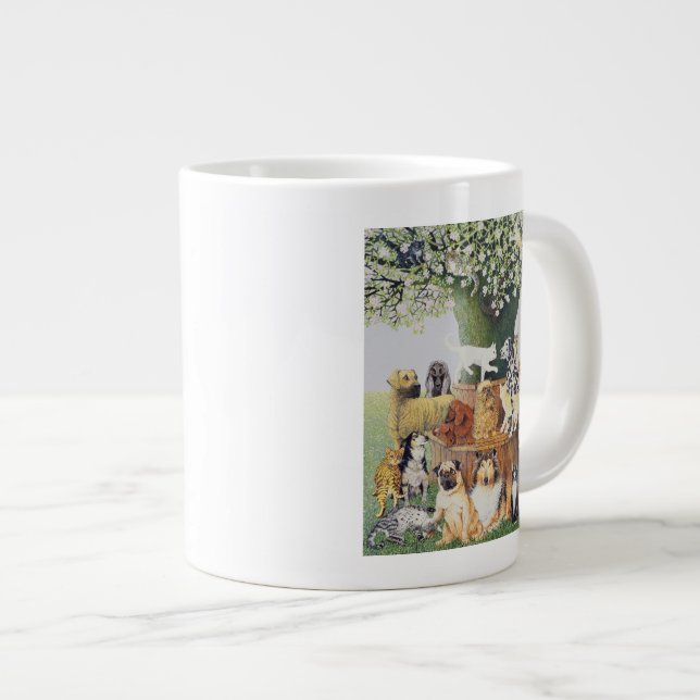 The Trysting tree Large Coffee Mug (Front Right)