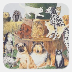 The Trysting tree Square Sticker