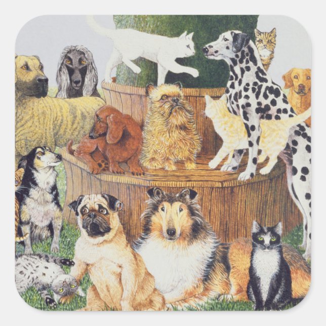 The Trysting tree Square Sticker (Front)
