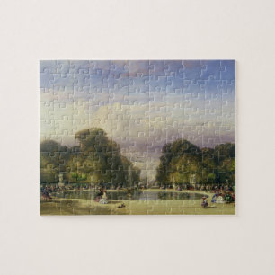 The Tuileries Gardens, with the Arc de Triomphe in Jigsaw Puzzle