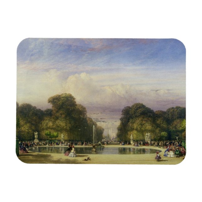 The Tuileries Gardens, with the Arc de Triomphe in Magnet (Horizontal)