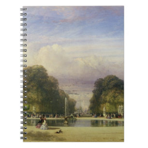 The Tuileries Gardens, with the Arc de Triomphe in Notebook