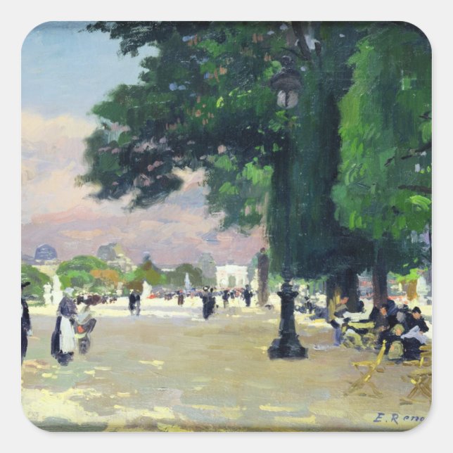 The Tuileries Square Sticker (Front)