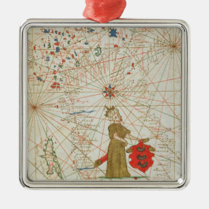 The Turkish Empire, from a nautical atlas, 1646 Metal Ornament