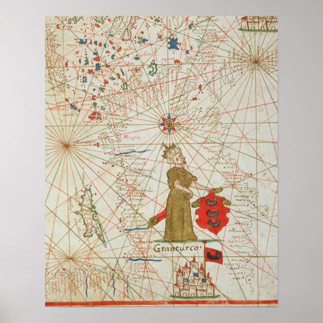 The Turkish Empire, from a nautical atlas, 1646 Poster (Front)