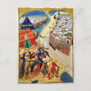 The Turkish forces preparing for battle Postcard