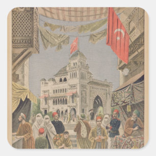 The Turkish Pavilion at the Universal Square Sticker
