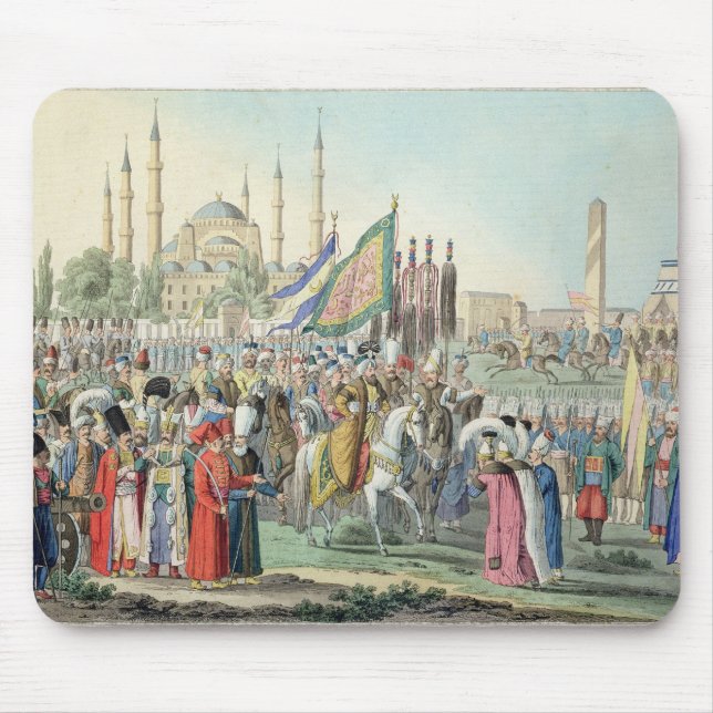 The Turkish Sultan reviewing his Janissaries (engr Mouse Pad (Front)