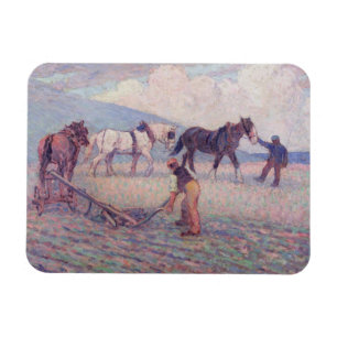 The Turn-Rice Plough, c.1909 (oil on canvas) Magnet