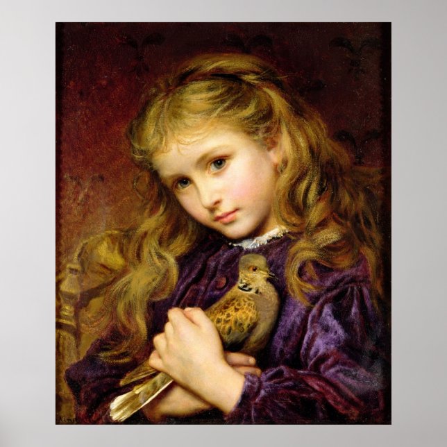 The Turtle Dove by Sophie Anderson Poster (Front)