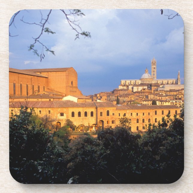 The Tuscan village of Sienna, Italy. Coaster (Front)