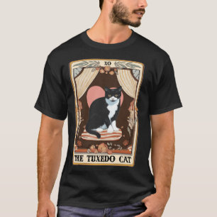 The Tuxedo Cat Tarot Card Tuxedo Cat Tuxedo Mom Ca T-Shirt