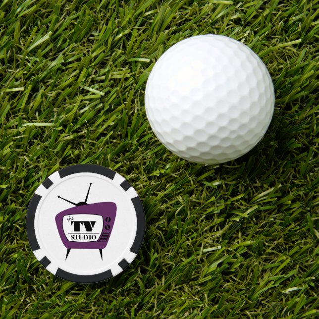 The TV Studio Poker Chips!!! Chips (Golf Ball Marker)