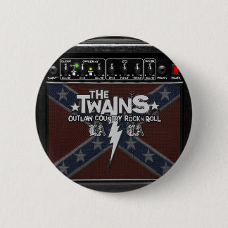 The TWAINS Dixie Amp Button! 6 Cm Round Badge