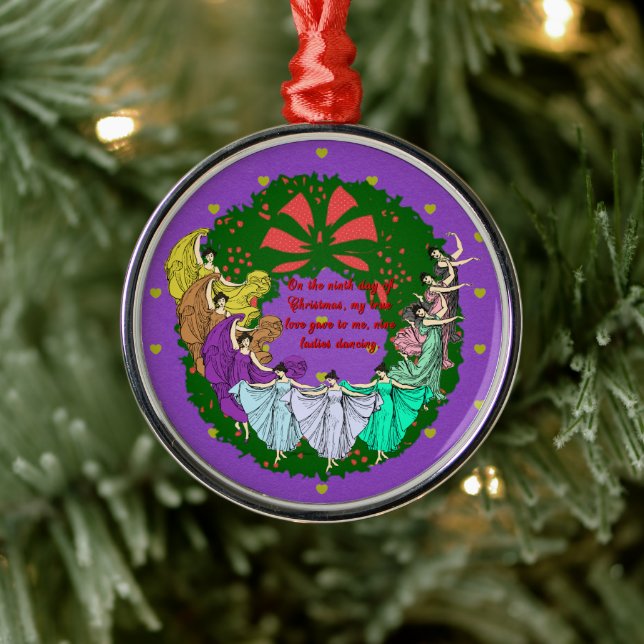 The Twelve Days of Christmas Collection: Day Nine Metal Tree Decoration (Tree)