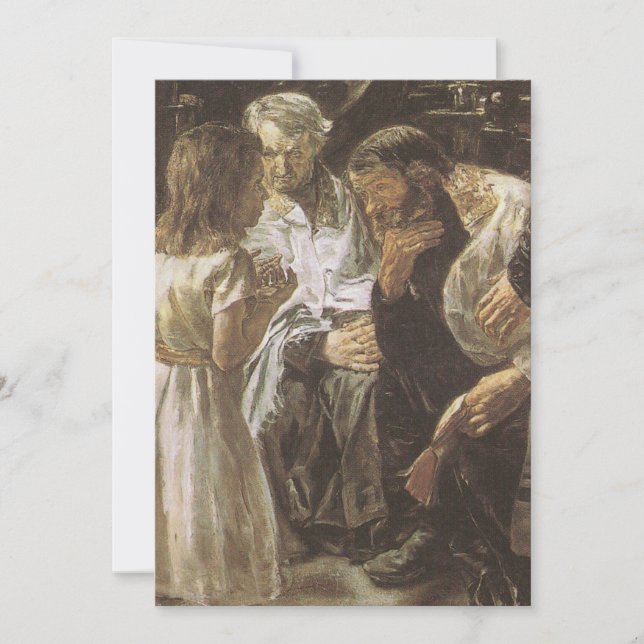 The Twelve Year Old Jesus In The Temple 1879 Invitation (Front)