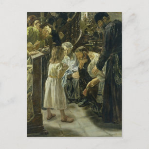 The Twelve-Year-Old Jesus in the Temple, 1879 Postcard