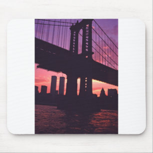 The Twin Towers And A Manhattan Bridge Tower At Su Mouse Pad