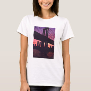 The Twin Towers And A Manhattan Bridge Tower At Su T-Shirt