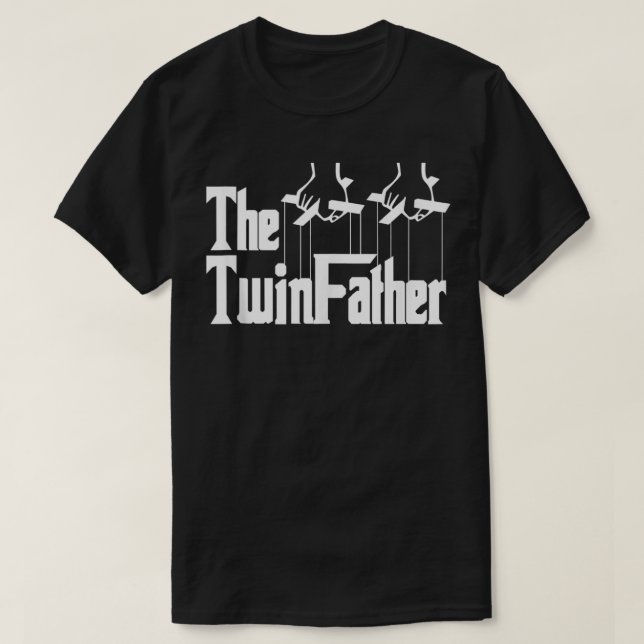 The TwinFather funny father of twins funny dad fat T-Shirt (Design Front)
