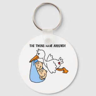The Twins Have Arrived Key Ring
