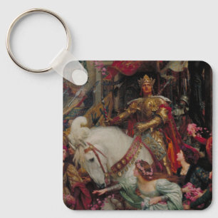 The Two Crowns by Sir Frank Bernard Dicksee Key Ring