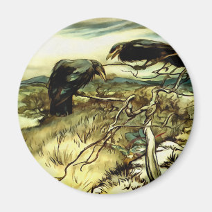 The Two Crows or Twa Corbies Makin A Mane Magnet