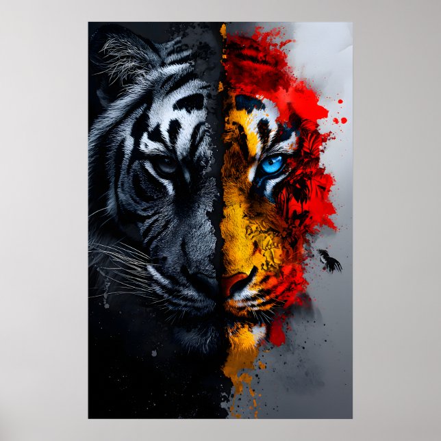 The Two Faces of the Tiger Poster (Front)