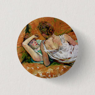 The Two Friends Button - Henri de Toulouse-Lautrec