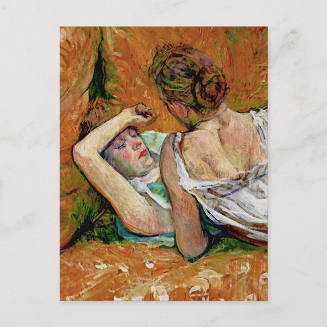 The Two Friends by Henri de Toulouse-Lautrec Postcard (Front)