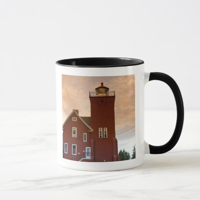 The Two Harbours Lighthouse overlooking Agate Bay Mug (Right)