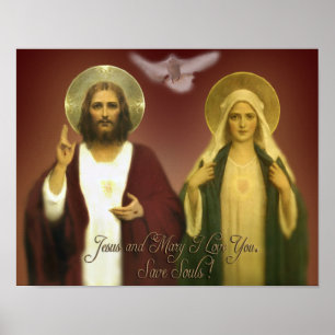 THE TWO HEARTS BY EKLEKTIX POSTER