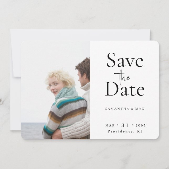 The Two of Us Photo Wedding Save the Date (Front)