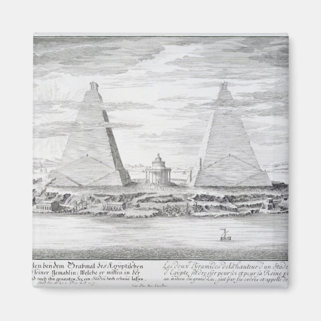 The Two Pyramids of Moeris, King of Egypt and his Magnet (Front)