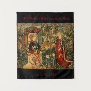 The Two Riddles of The Queen of Sheba Renaissance Tapestry